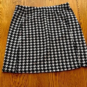 Plaid skirt from Shein with a slit in front.